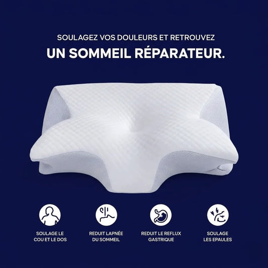 Oreiller de Soutien Cervical – Mousse à Mémoire de Forme